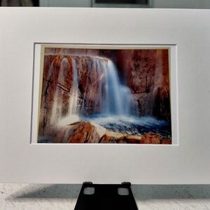 Serene Waterfall Art Photo Print By Jack E. Stiddard 5x7/8x10 Mat